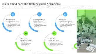 Major Brand Portfolio Strategy Guiding Principles Ppt File Background Designs
