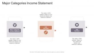Major Categories Income Statement In Powerpoint And Google Slides Cpb