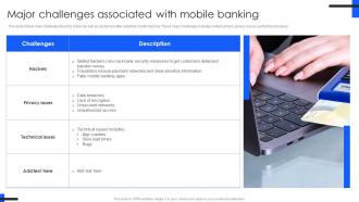Major Challenges Associated Comprehensive Guide For Mobile Banking Fin SS V