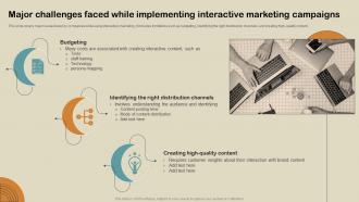 Major Challenges Faced While Implementing Interactive Boost Customer Engagement MKT SS