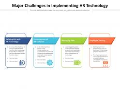 Major challenges in implementing hr technology