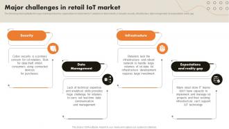 Major Challenges In Retail IoT Market IoT Retail Market Analysis And Implementation