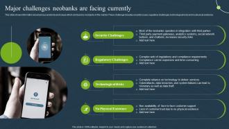 Major Challenges Neobanks Mobile Banking For Convenient And Secure Online Payments Fin SS