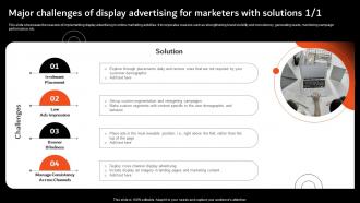 Major Challenges Of Display Advertising For Overview Of Display Marketing And Its MKT SS V