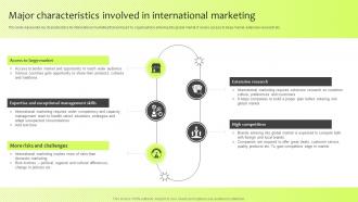 Major Characteristics Involved In International Marketing Guide For International Marketing Management