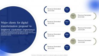 Major Clients For Digital Transformation Proposal To Improve Customer Experience