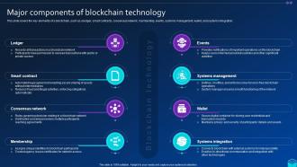 Major Components Of Blockchain Technology Comprehensive Approach To Privacy BCT SS
