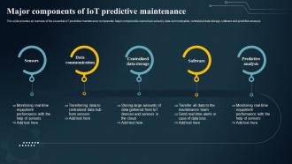 Major Components Of IoT Predictive Maintenance IoT Predictive Maintenance Guide IoT SS