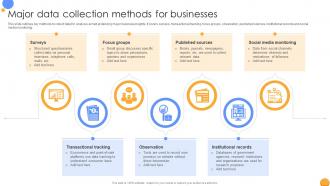 Major Data Collection Methods For Mastering Data Analytics A Comprehensive Data Analytics SS