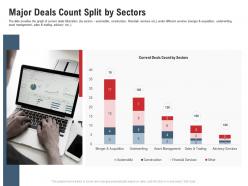 Major Deals Count Split By Sectors Pitchbook For Acquisition Deal Ppt Download