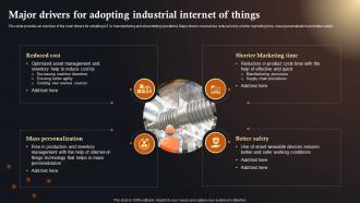 Major Drivers For Adopting Industrial IoT Solutions In Manufacturing Industry IoT SS