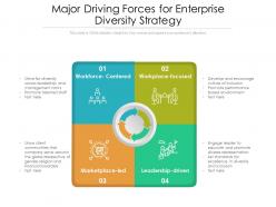 Major driving forces for enterprise diversity strategy