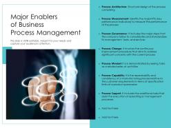 Major enablers of business process management