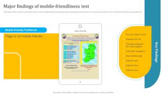 Major Findings Of Mobile-Friendliness Test Seo Techniques To Improve Mobile Conversions And Website Speed