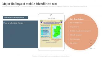Major Findings Of Mobile Friendliness Test SEO Services To Reduce Mobile Application