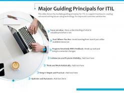 Major guiding principals for itil