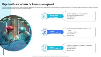 Major Healthcare Software For Business Management