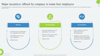 Major Incentives Offered By Company To Retain Best Developing Employee Retention Program