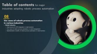 Major Industries Adopting Robotic Process Automation Powerpoint Presentation Slides Compatible Good