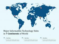 Major information technology hubs in 7 continents of world