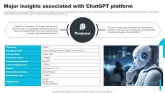 Major Insights Associated With ChatGPT Platform How ChatGPT Actually Work ChatGPT SS V