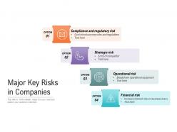Major key risks in companies