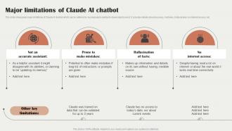 Major Limitations Of Claude Ai Chatbot Claude Ai The Next Rival Of Chatgpt ChatGPT SS