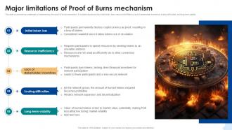 Major Limitations Of Proof Of Burns Mechanism Consensus Mechanisms In Blockchain BCT SS V