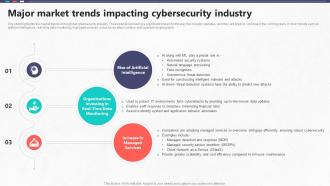 Major Market Trends Impacting Cybersecurity Industry Global Cybersecurity Industry Outlook