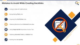 Major Mistakes To Avoid While Creating Backlinks Edu Ppt