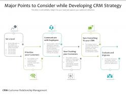Major points to consider while developing crm strategy