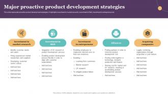 Major Proactive Product Development Introduction To Product Planning And Development Strategy SS