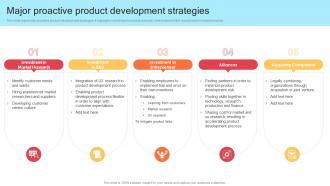 Major Proactive Product Development Strategies Strategic Product Development Strategy