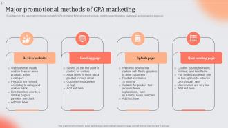 Major Promotional Methods Of CPA Marketing Role And Importance Of CPA In Digital Marketing