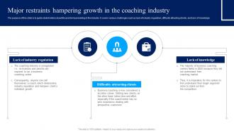Major Restraints Hampering Growth In The Coaching Business Plan For Coaching Institute BP SS
