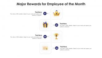 Major rewards for employee of the month infographic template