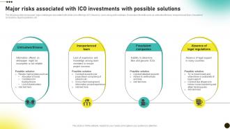 Major Risks Associated With ICO Investments Investors Initial Coin Offerings BCT SS V