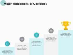 Major Roadblocks Or Obstacles Portfolio Ppt Powerpoint Presentation Graphics Download