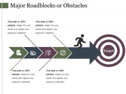 Major roadblocks or obstacles powerpoint slide show