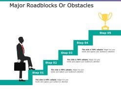 Major roadblocks or obstacles ppt layouts clipart