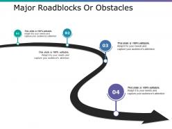 Major Roadblocks Or Obstacles Ppt Layouts Tips