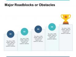 Major roadblocks or obstacles ppt powerpoint presentation file maker