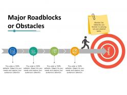 Major roadblocks or obstacles ppt professional graphics download