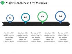 Major roadblocks or obstacles ppt summary templates