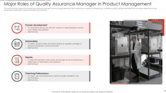 Major Roles Of Quality Assurance Manager In Product Management