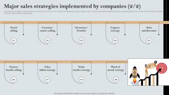 Major Sales Strategies Implemented By Companies A Comprehensive Guide MKT SS V Graphical Researched