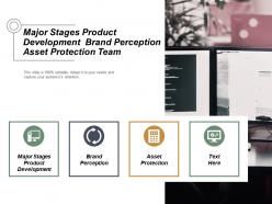 Major stages product development brand perception asset protection team cpb