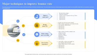 Major Techniques To Improve Bounce Rate