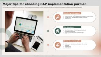 Major Tips For Choosing SAP Implementation Partner