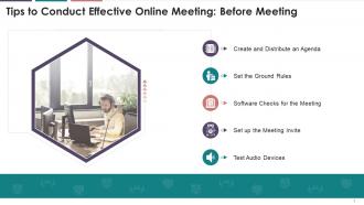 Major Tips To Set Up Online Meeting Effectively Training Ppt